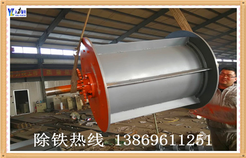 永磁滾筒磁選機(jī)，安徽永磁滾筒磁選機(jī)_安徽永磁滾筒磁選機(jī)結(jié)構(gòu)圖多少錢一臺(tái)，安徽永磁滾筒磁選機(jī)磁塊安裝內(nèi)部結(jié)構(gòu)圖