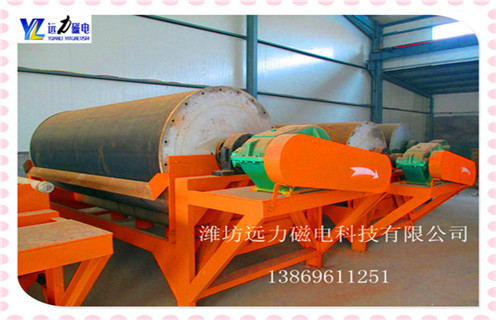 永磁筒式磁機，山東永磁筒式磁選機是不是強磁_遠力山東永磁筒式磁選機是不是強磁的結(jié)構(gòu)磁場分布圖 